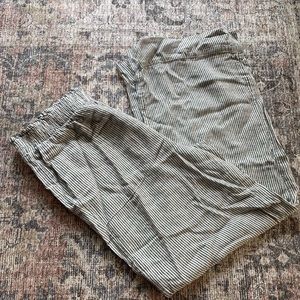 Striped loose fit pants